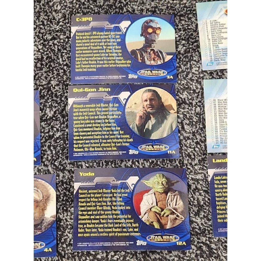 2001 Topps Star Wars: Evolution Trading Cards QTY:10 - Picture 7 of 9